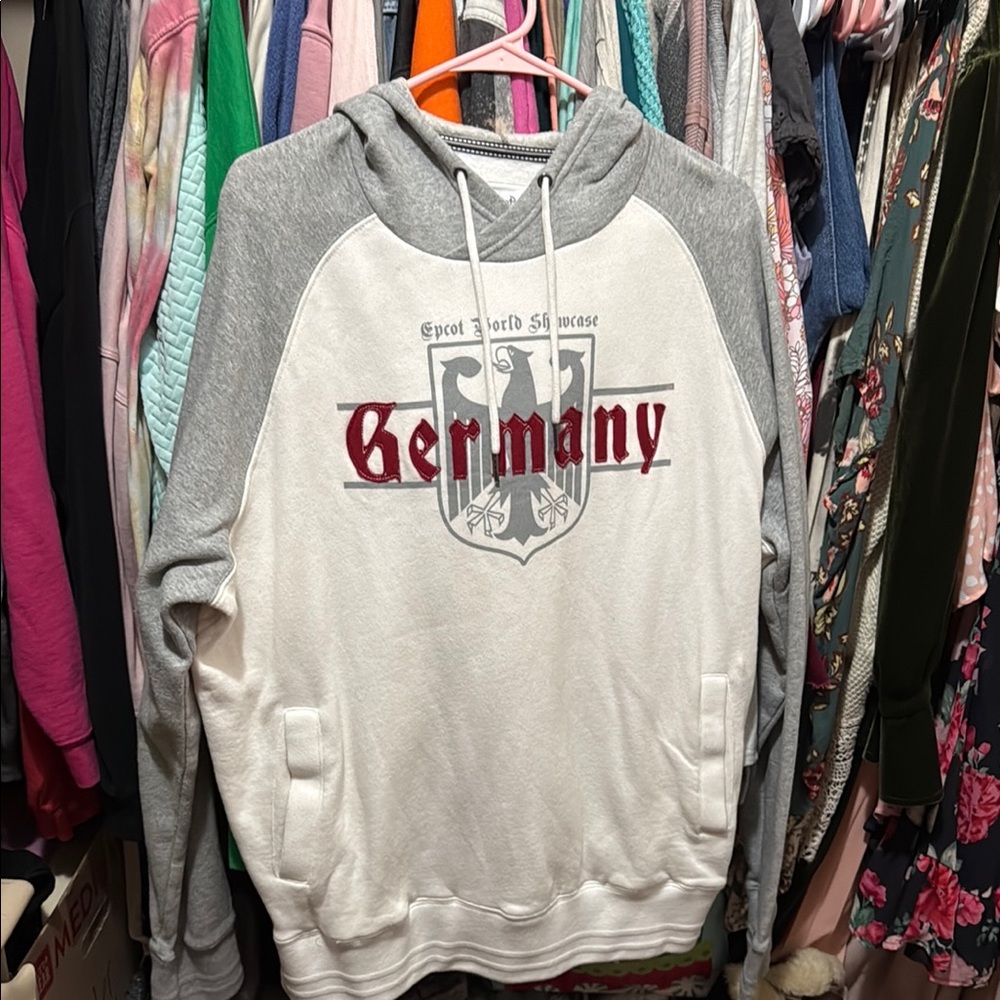 Disney Gray and White Sweatshirt with Graphic Design
